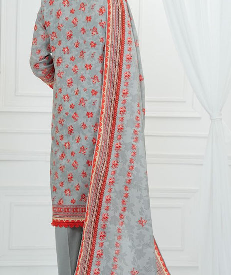 VS Daman Print Lawn`25 D#821 Grey