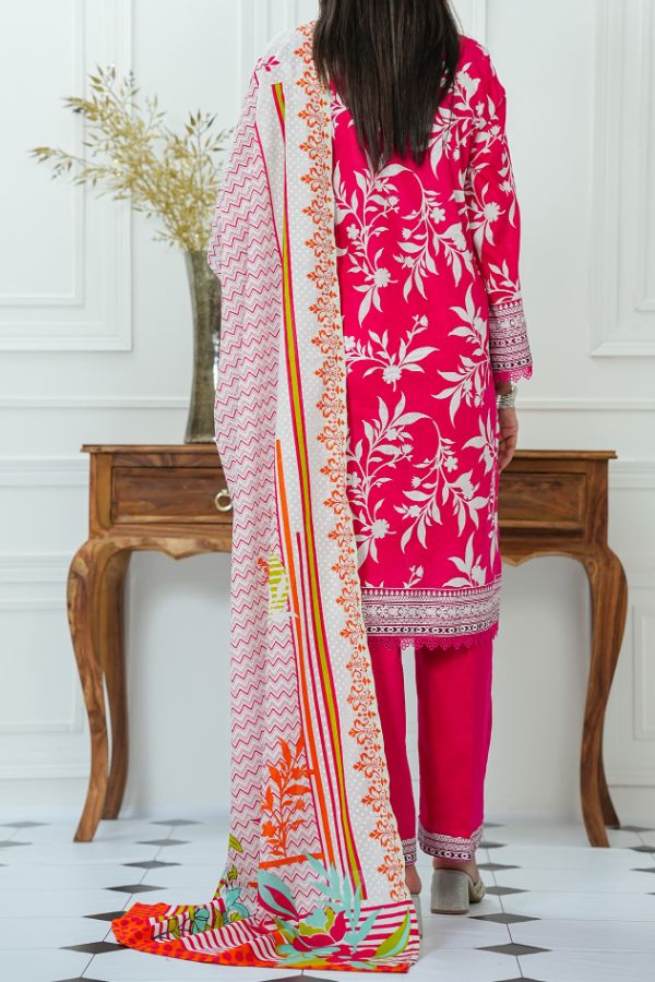 VS Daman Print Lawn`25 D#813 SH Pink
