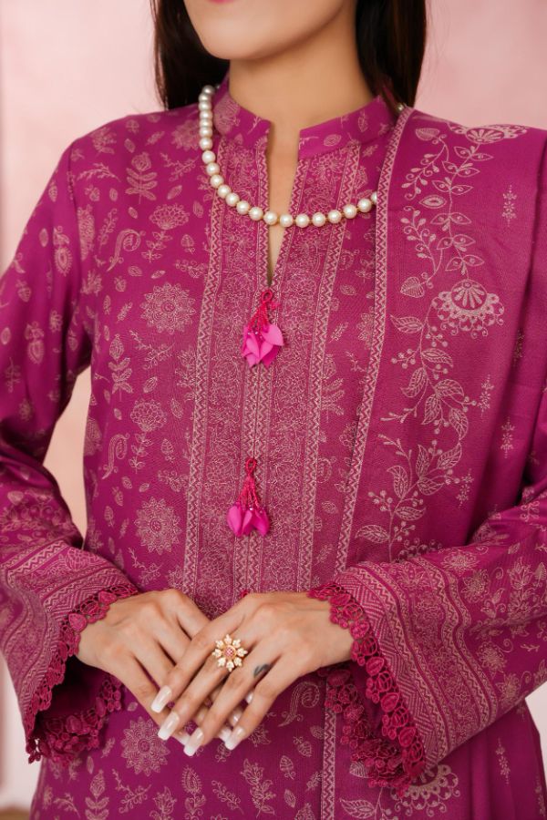 VS Digital Pashmina`25 D#301 (Pink)