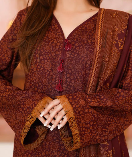 VS Digital Pashmina`25 D#303 (Maroon)