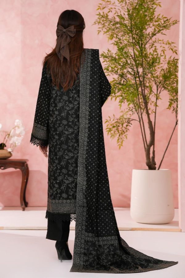 VS Digital Pashmina`25 D#305 (Black)