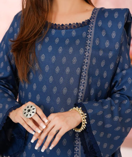 VS Digital Pashmina`25 D#304 (Blue)