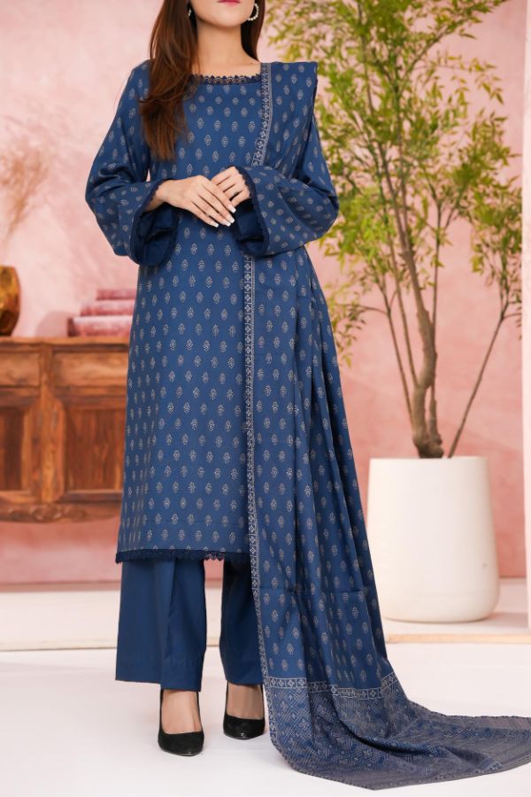 VS Digital Pashmina`25 D#304 (Blue)