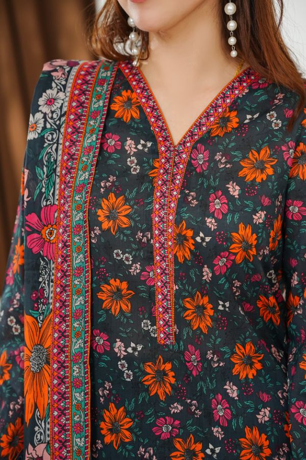 VS Misri Digital Lawn`26 D#744 (Nevy Blue)