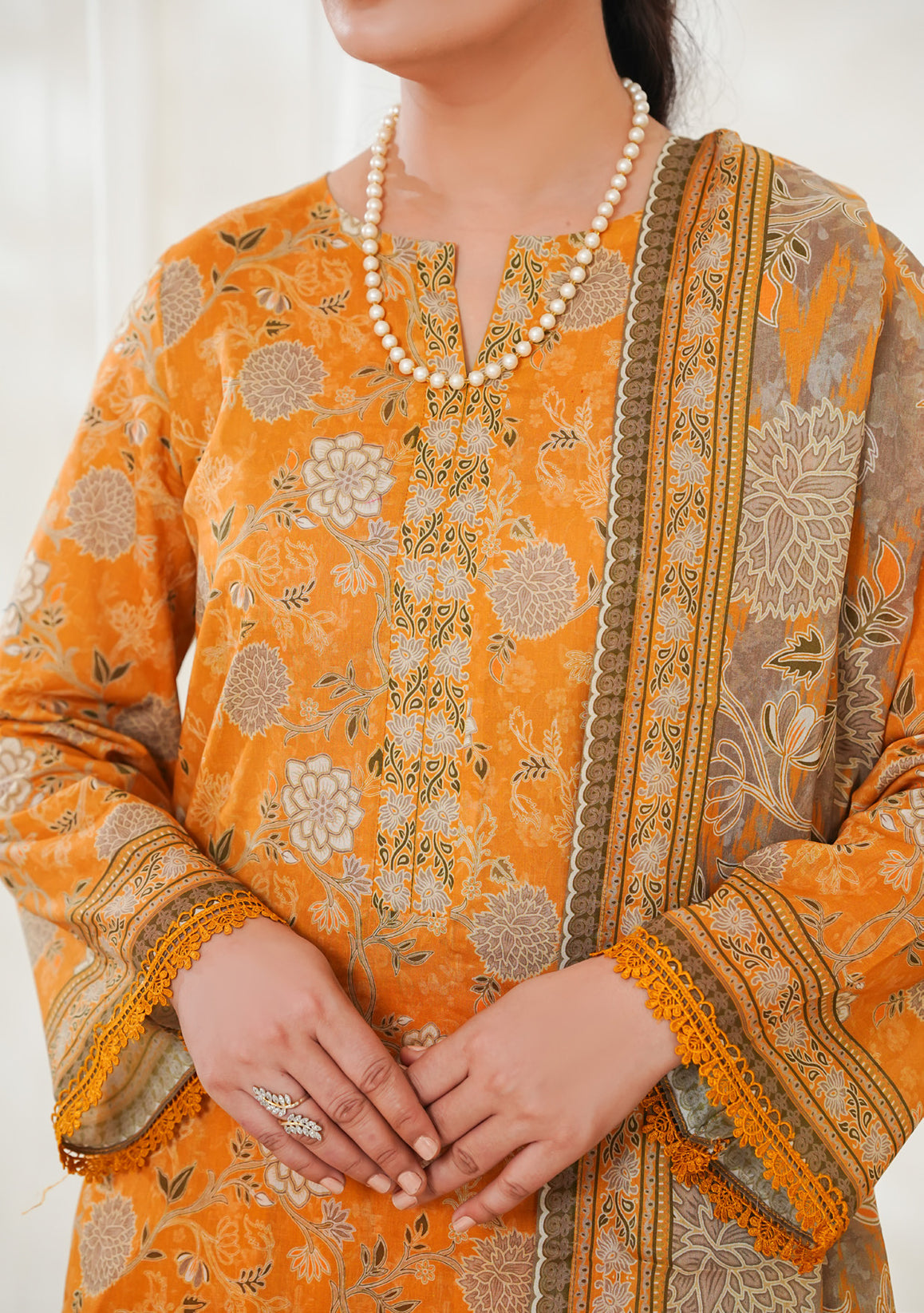 VS Misri Digital Lawn`26 D#763 (Mustard)