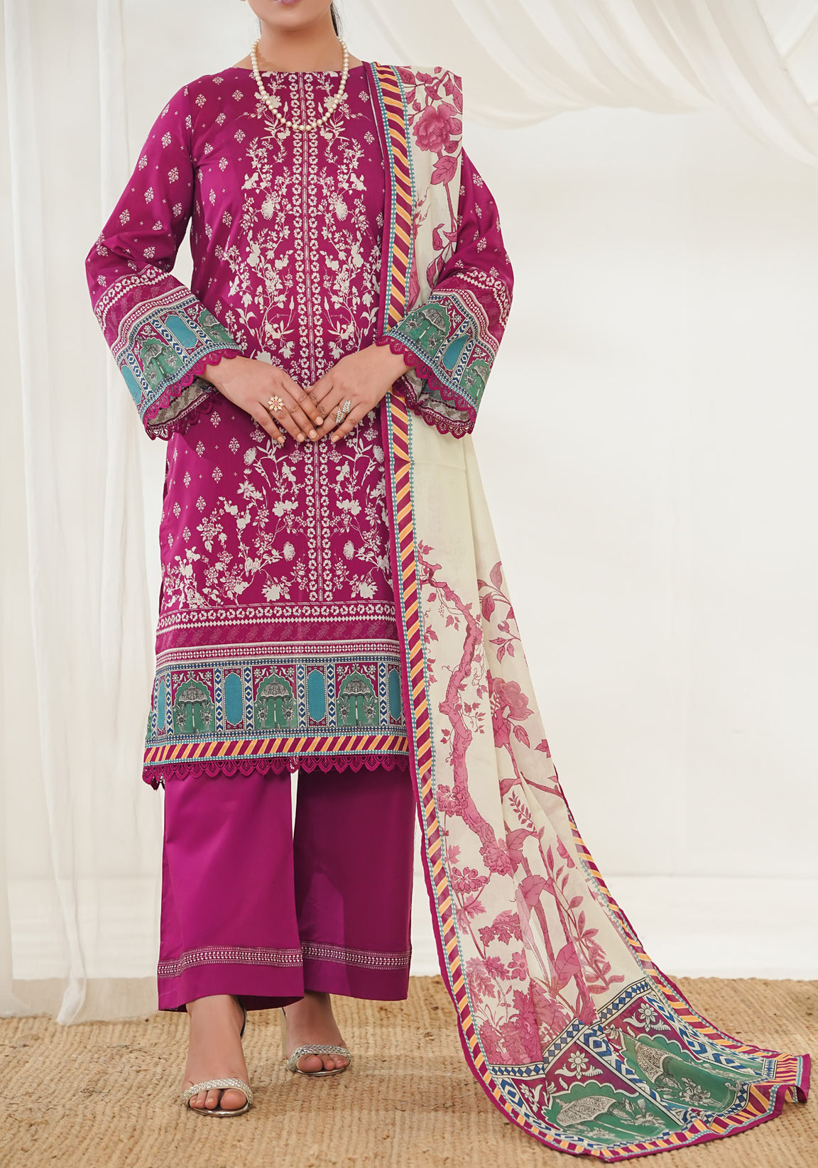 VS Misri Digital Lawn`26 D#766 (Magenda)