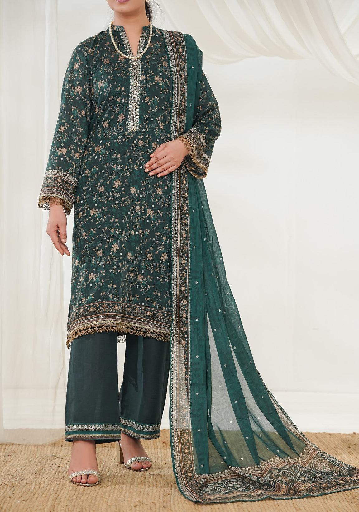 VS Misri Digital Lawn`26 D#770 (Bottel Green)