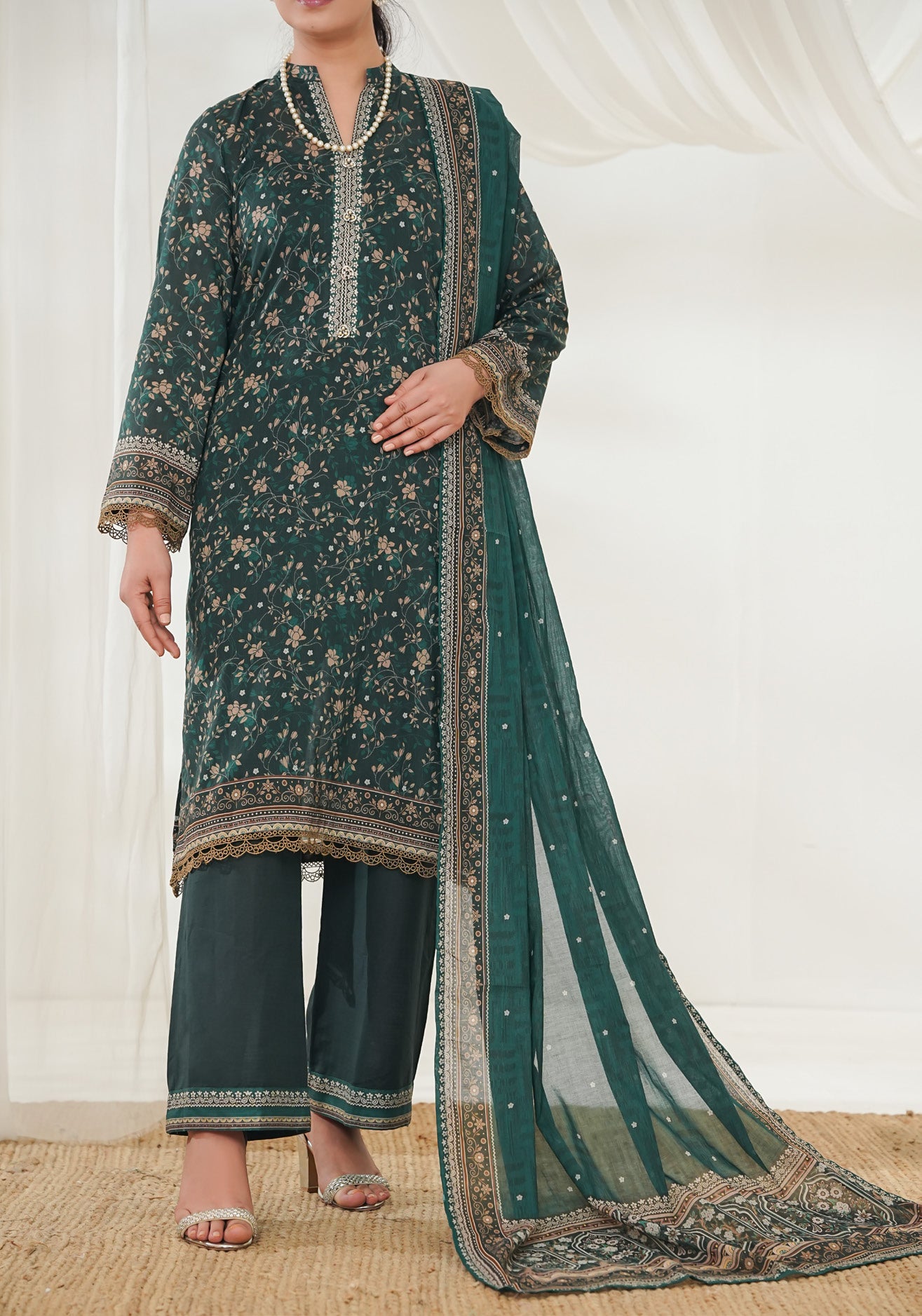 VS Misri Digital Lawn`26 D#770 (Bottel Green)
