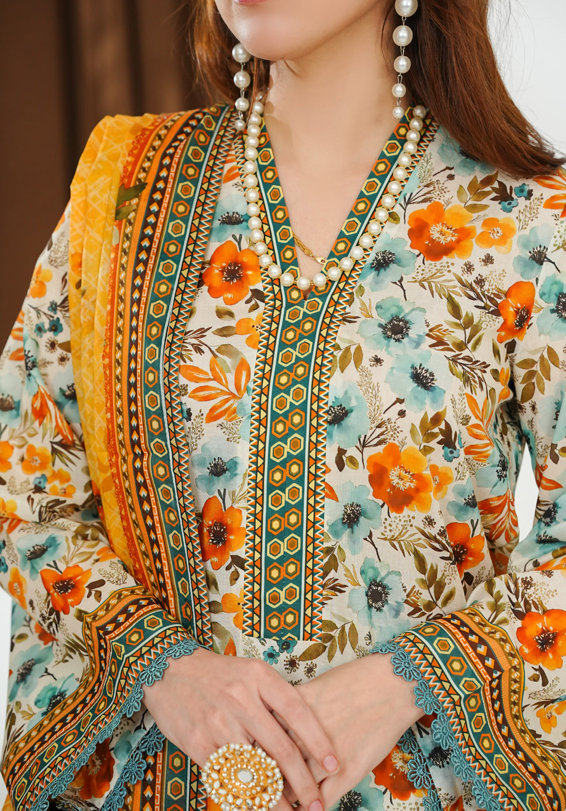 VS Misri Digital Lawn`26 D#775 (Off White)