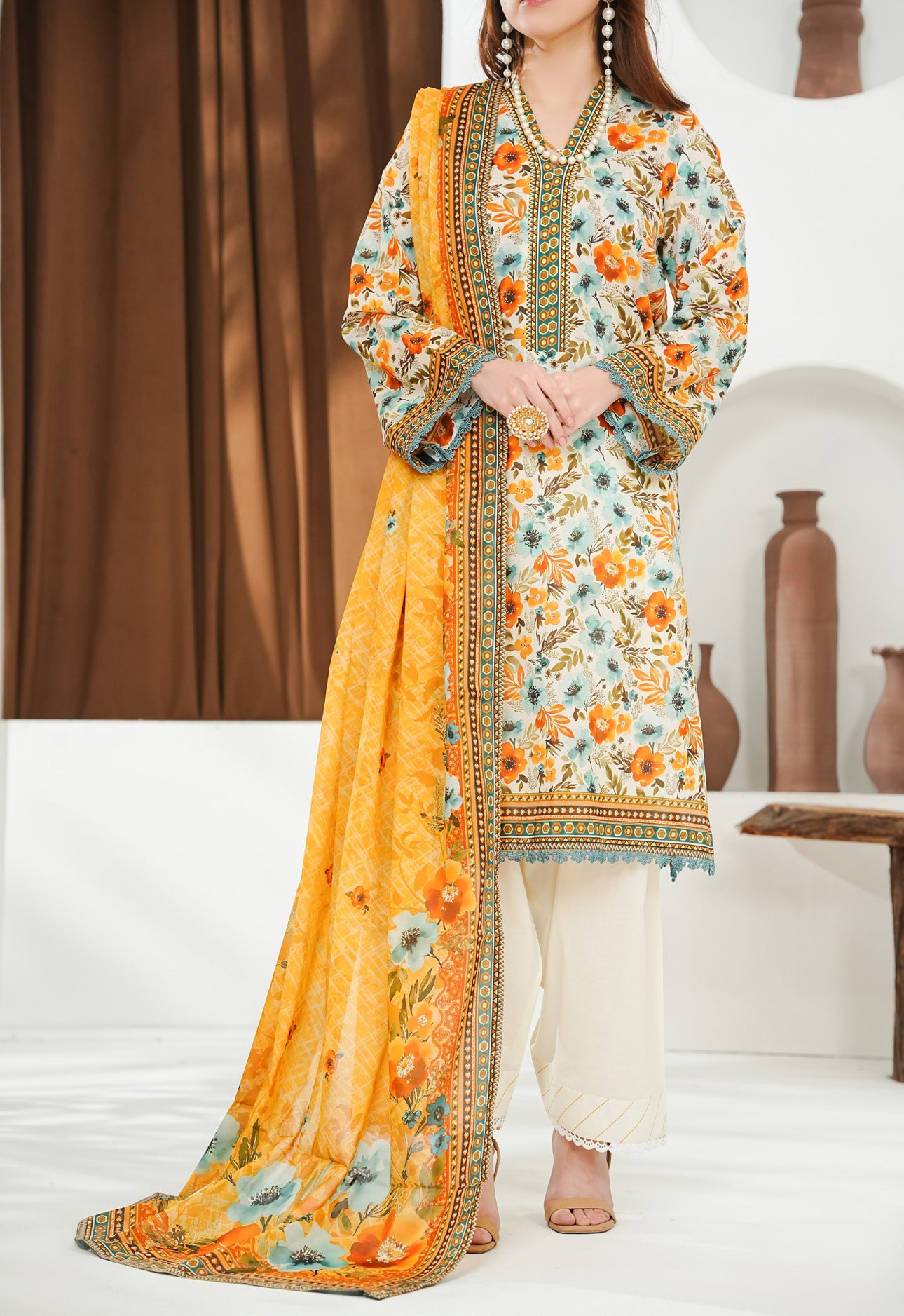 VS Misri Digital Lawn`26 D#775 (Off White)