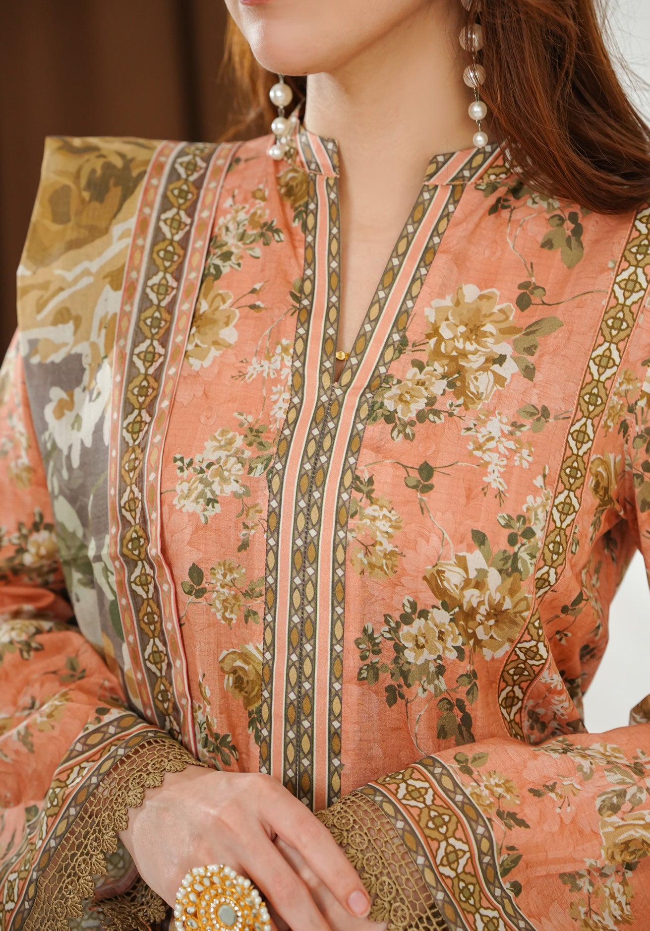 VS Misri Digital Lawn`26 D#776 (Peach)