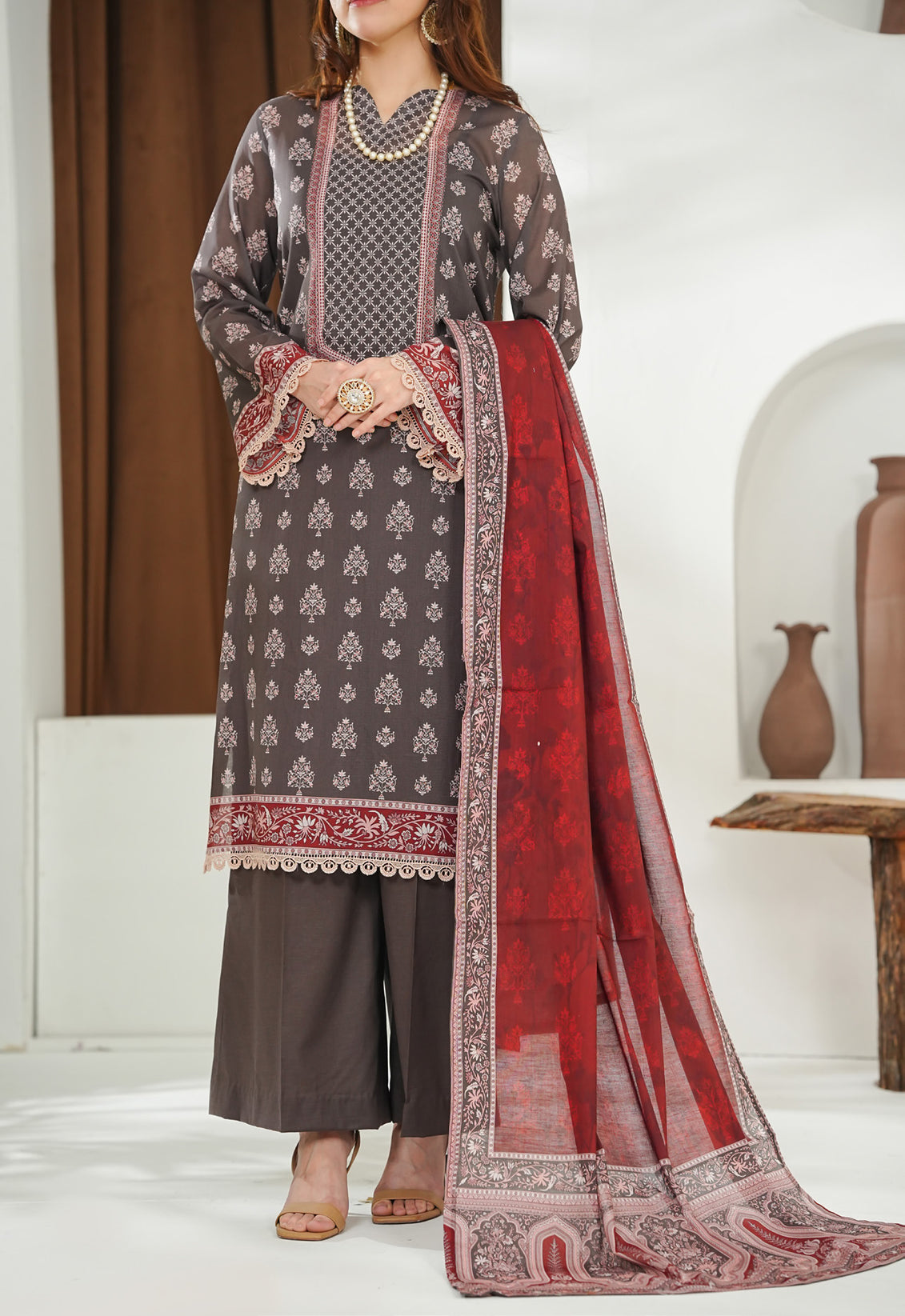 VS Misri Digital Lawn`26 D#780 (Brown)