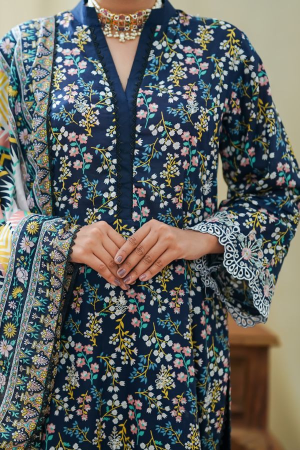 VS Sufinas Emb Print Lawn`25 D#4409