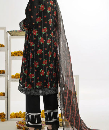 VS Sufinas Print Lawn`24 AHD#390 Black