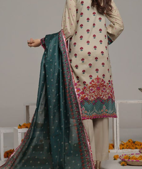 VS Sufinas Print Lawn`24 AHD#391 Fawn
