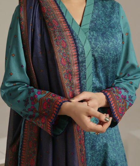VS Sufinas Print Lawn`24 AHD#392 Sea Green