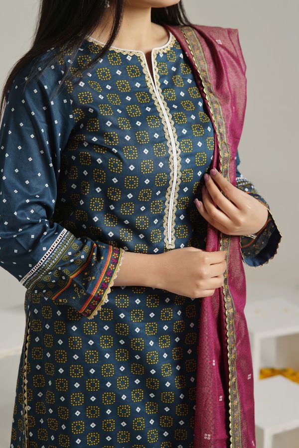 VS Sufinas Print Lawn`24 AHD#396 Nevy