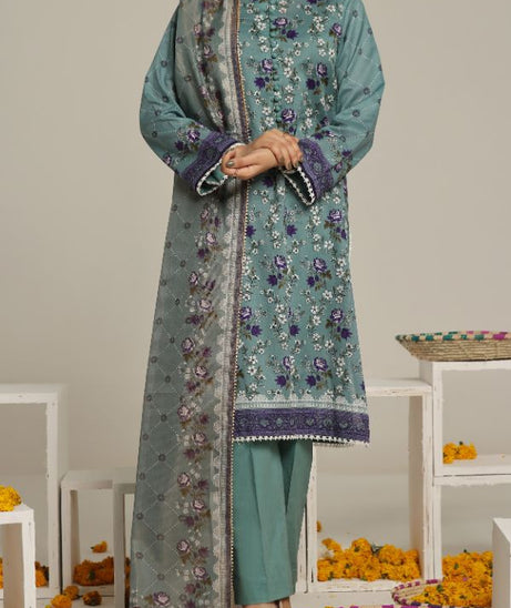VS Sufinas Print Lawn`24 AHD#398 L-Green