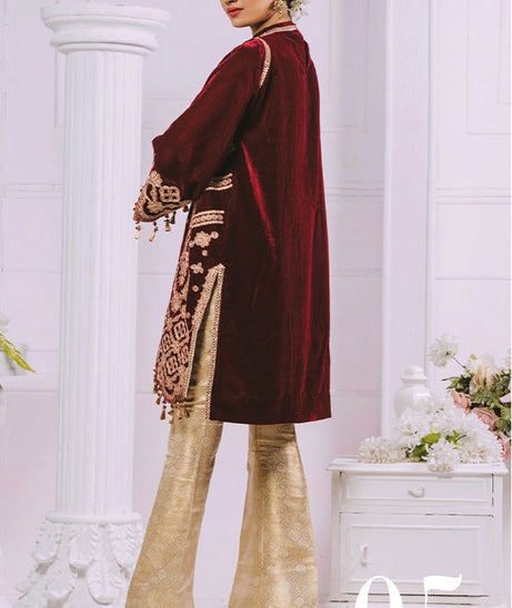 Al Zohaib Velveto Emb Shirt`20 D#5