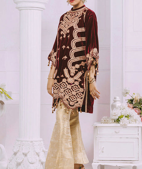 Al Zohaib Velveto Emb Shirt`20 D#5