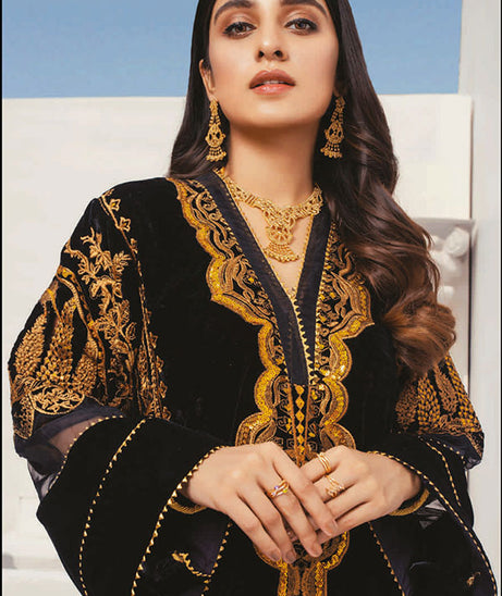 Al Zohaib Velveto Emb Shirt`20 D#2