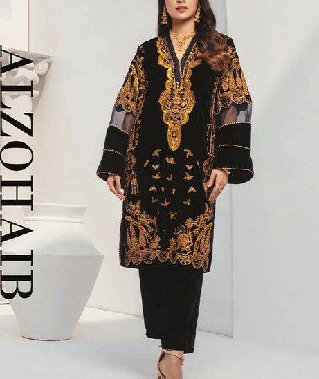 Al Zohaib Velveto Emb Shirt`20 D#2