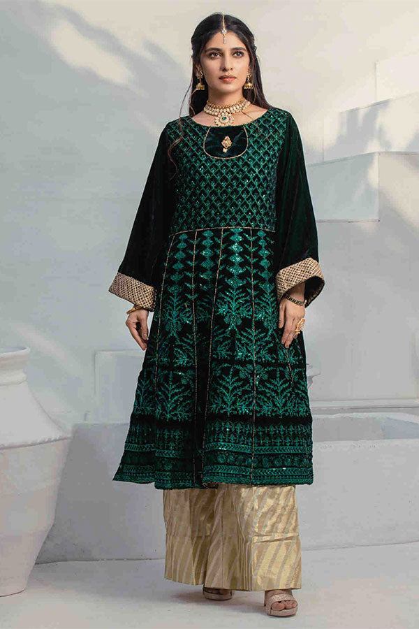 Al Zohaib Velveto Emb Shirt`20 D#3