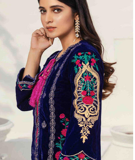 Al Zohaib Velveto Emb Shirt`20 D#5