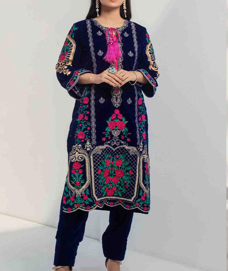 Al Zohaib Velveto Emb Shirt`20 D#5