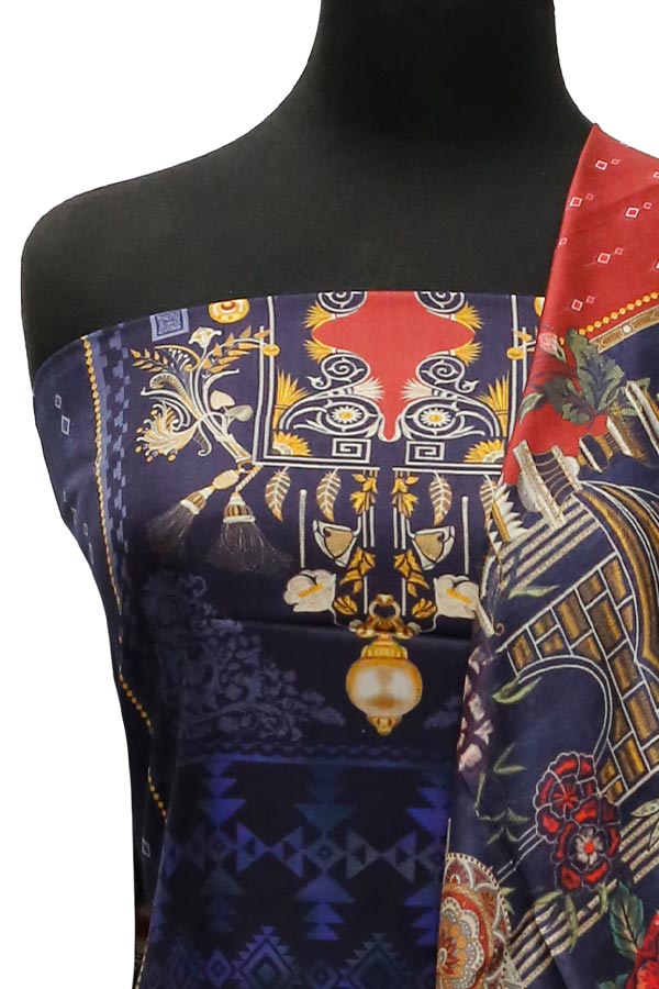 Viscose Digital Print 3Pcs D#1-2