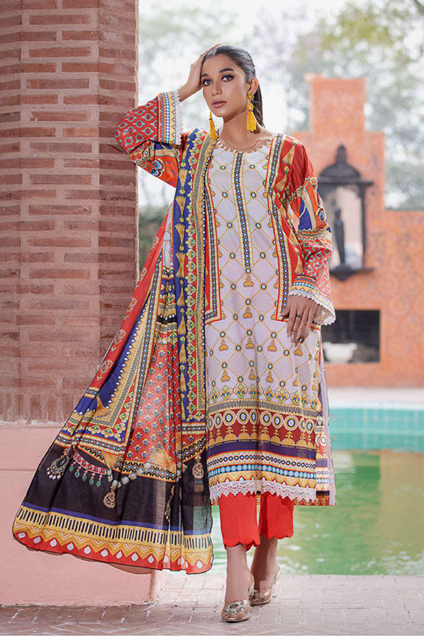 Vogue Digital Printed Lawn`23 D#07
