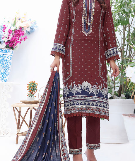 VS Jhalak Slub Linen’23 D#04 (D Brick)