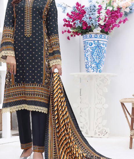 VS Jhalak Slub Linen’23 D#06 (Black)