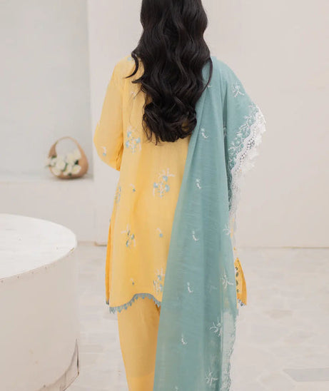 Rashid White Emb Lawn'24 D#8170
