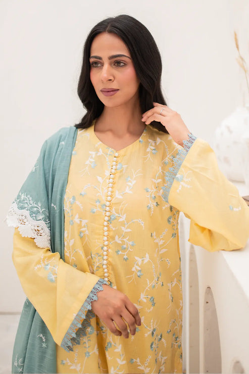 Rashid White Emb Lawn'24 D#8170