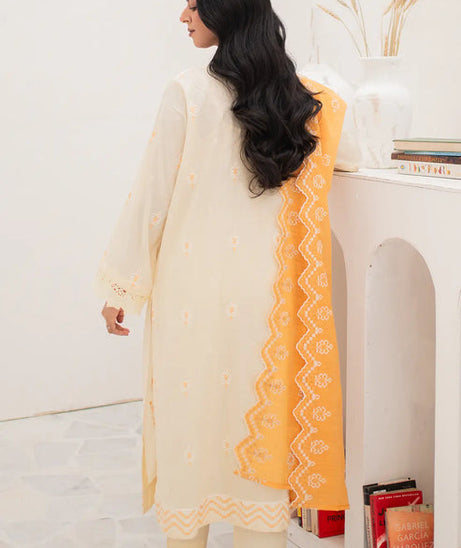 Rashid White Emb Lawn'24 D#8162