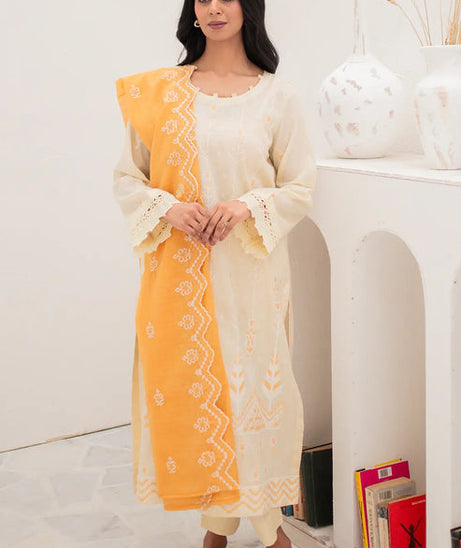 Rashid White Emb Lawn'24 D#8162