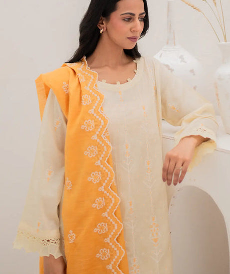Rashid White Emb Lawn'24 D#8162