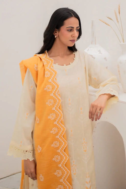 Rashid White Emb Lawn'24 D#8162