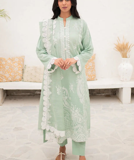 Rashid White Emb Lawn'24 D#8163