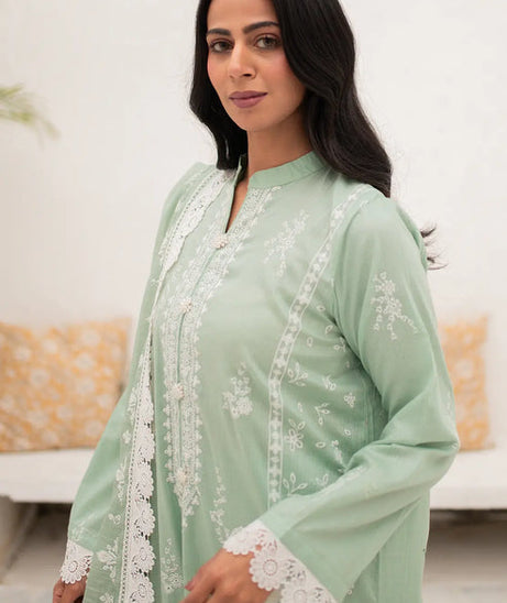 Rashid White Emb Lawn'24 D#8163