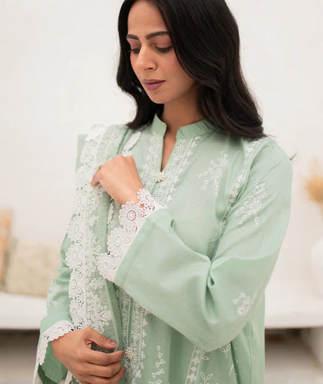 Rashid White Emb Lawn'24 D#8163