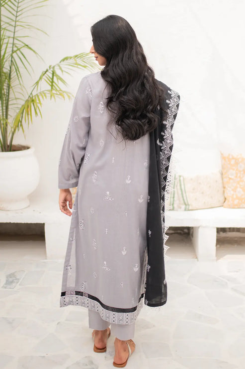 Rashid White Emb Lawn'24 D#8164