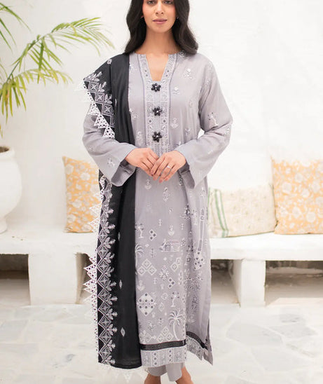 Rashid White Emb Lawn'24 D#8164