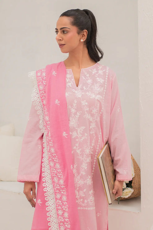 Rashid White Emb Lawn'24 D#8165
