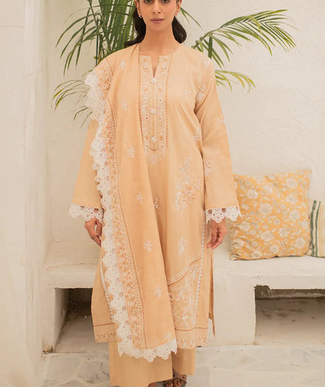 Rashid White Emb Lawn'24 D#8167