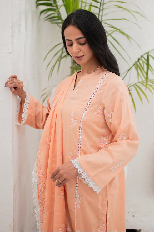 Rashid White Emb Lawn'24 D#8168