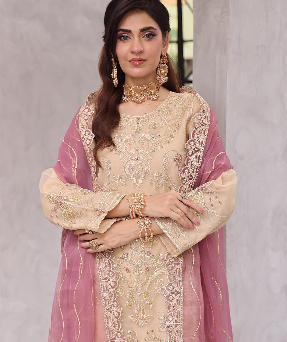 Mi Creation Sania L/Organza`25 D#1 (Golden)