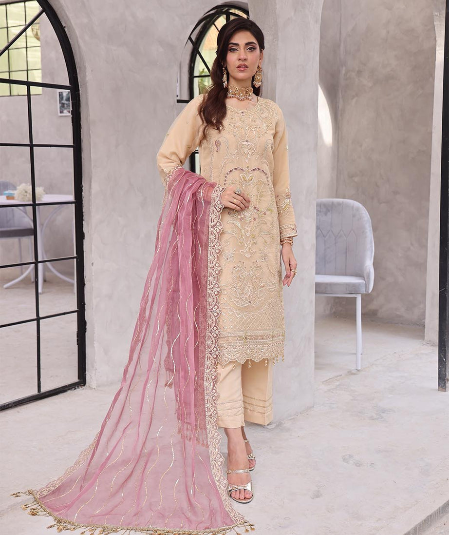 Mi Creation Sania L/Organza`25 D#1 (Golden)