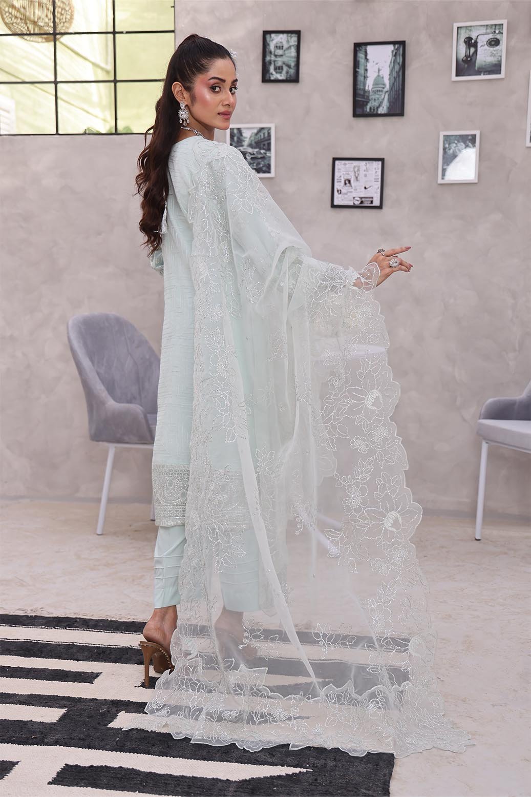 Mi Creation Sania L/Organza`25 D#1 (A Green)